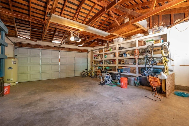 7090 Rio Rancho Rd, Anderson, CA 96007 - garage with water heater and a garage door opener