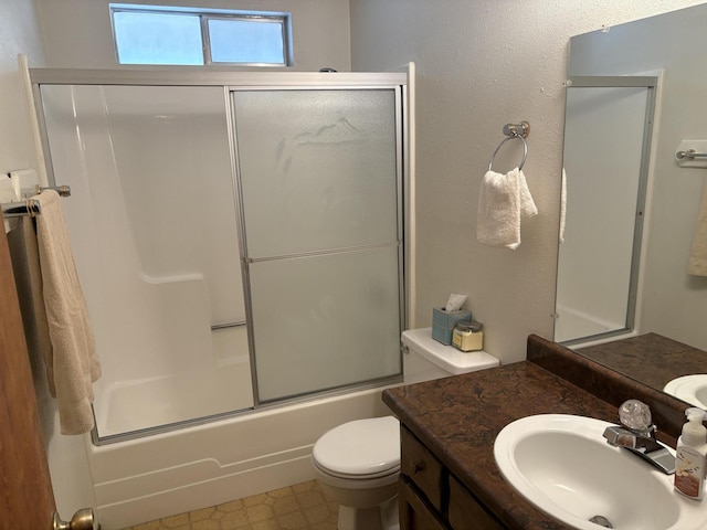 37150 Sapphire Rd, Burney, CA 96013 - bathroom with vanity and shower / bath combination with glass door
