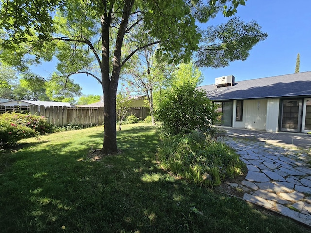 3671 Santa Rosa Way, Redding, CA 96003 - view of yard with fence and a patio area