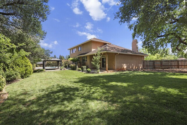 20340 Greenview Dr, Redding, CA 96002 - view of yard with a gazebo