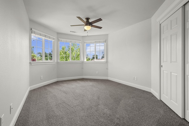 20340 Greenview Dr, Redding, CA 96002 - unfurnished bedroom with carpet flooring, baseboards, and a ceiling fan