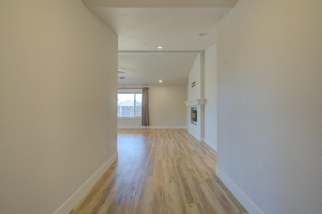 3503 Americana Way, Redding, CA 96003 - hall with light wood-type flooring and baseboards