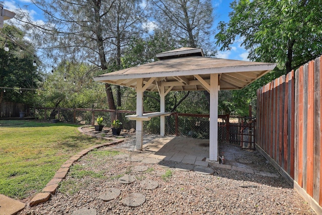 2633 Forest Ct, Redding, CA 96002 - fenced backyard with a gazebo