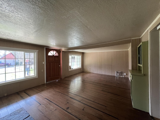 36770 Woods Ave, Burney, CA 96013 - foyer entrance with a textured ceiling and wood-type flooring