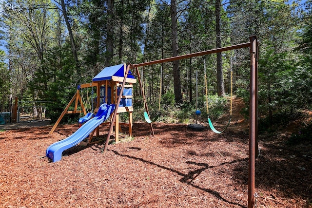 view of jungle gym