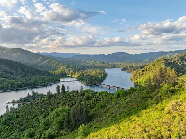 19817 Oak Knoll Dr, Lakehead, CA 96051 - water view featuring a mountain view and a view of trees