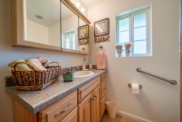 24294 Dersch Rd, Anderson, CA 96007 - bathroom with vanity and tile patterned flooring