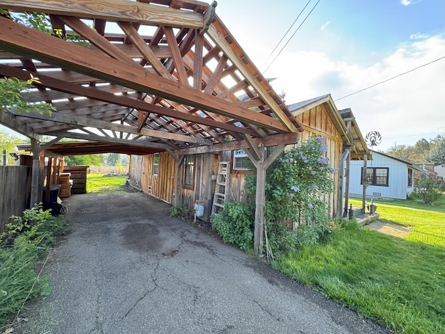view of car parking with driveway