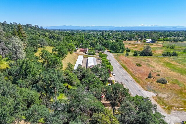 1390 Branstetter Ln, Redding, CA 96001 - bird's eye view featuring a forest view and a mountain view