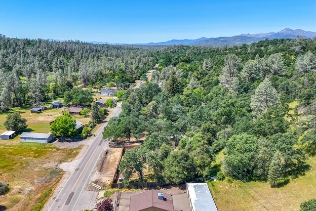 1390 Branstetter Ln, Redding, CA 96001 - birds eye view of property with a wooded view and a mountain view