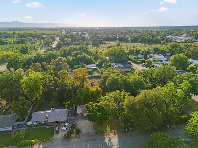 aerial view featuring a mountain view