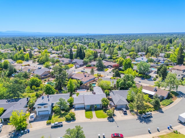 aerial view featuring a residential view