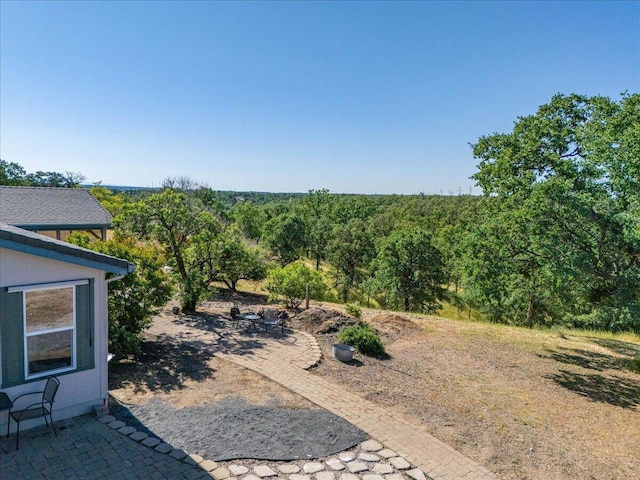 view of yard with a patio