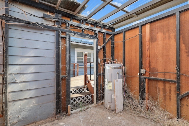 3169 Veda St, Redding, CA 96001 - doorway to property featuring water heater