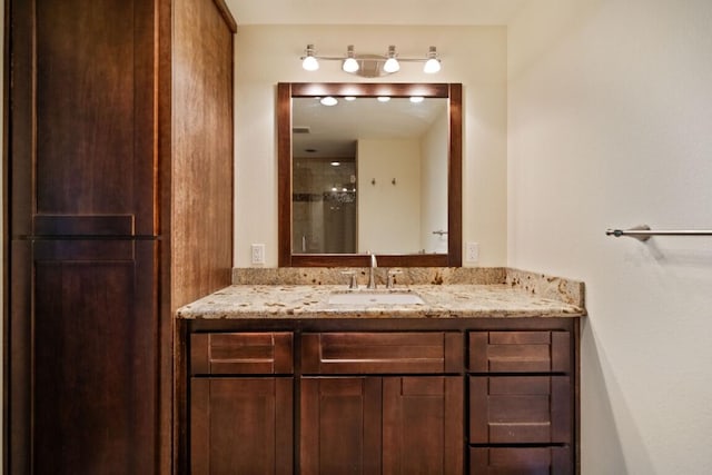 3301 Bridger Dr, Redding, CA 96002 - bathroom featuring vanity and a shower