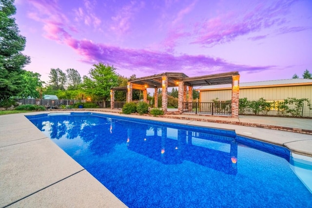 3301 Bridger Dr, Redding, CA 96002 - view of pool featuring fence