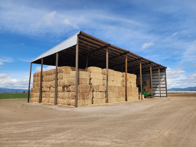 view of horse barn