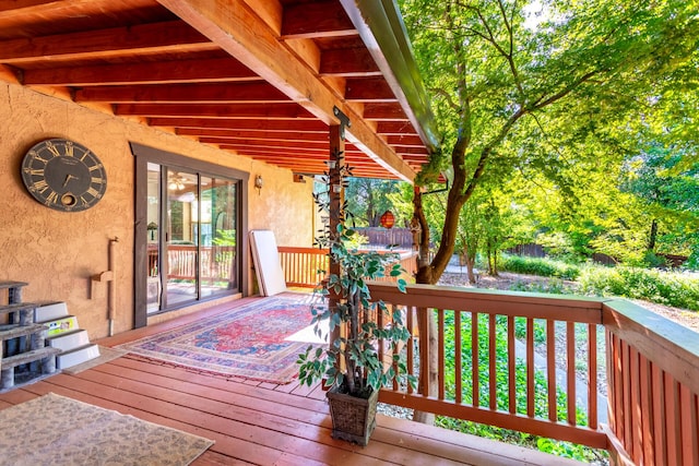 view of deck