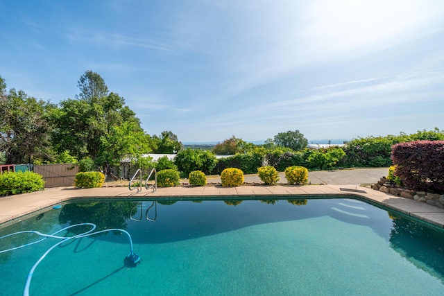 pool with fence