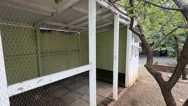 view of outdoor structure