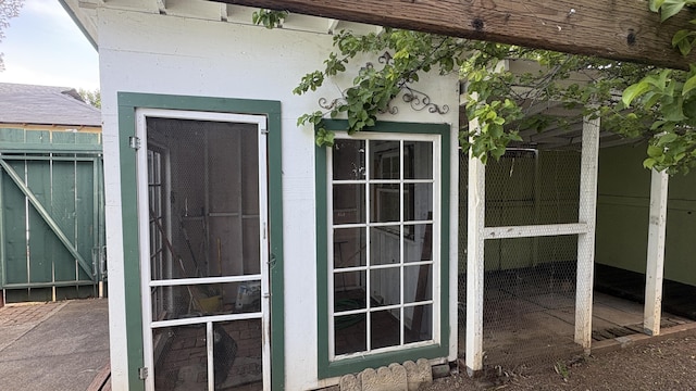 view of outdoor structure