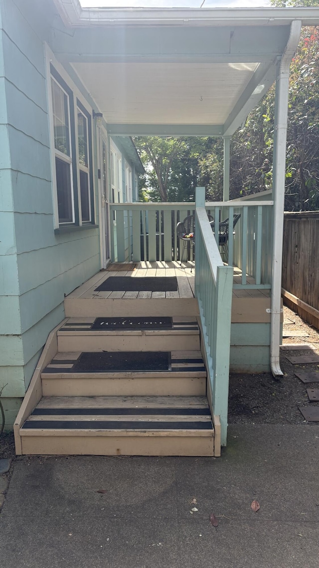view of deck