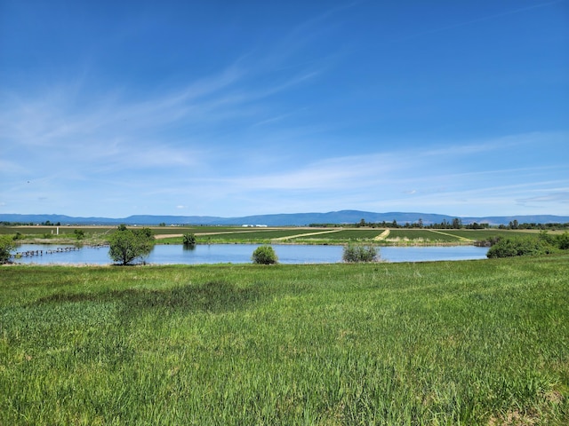 25653 Glenburn Rd, Fall River Mills, CA 96028 - water view with a mountain backdrop