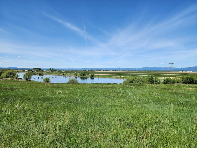 25653 Glenburn Rd, Fall River Mills, CA 96028 - water view featuring a mountain backdrop