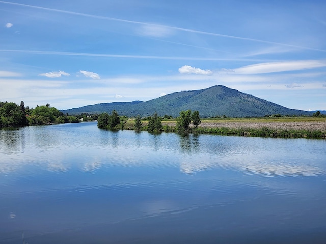 25653 Glenburn Rd, Fall River Mills, CA 96028 - water view featuring a mountain backdrop