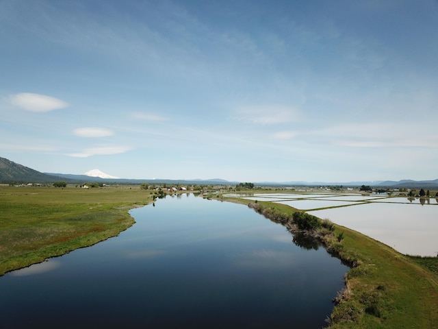 25653 Glenburn Rd, Fall River Mills, CA 96028 - water view with a mountain backdrop