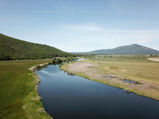 25653 Glenburn Rd, Fall River Mills, CA 96028 - bird's eye view of a water and mountain view