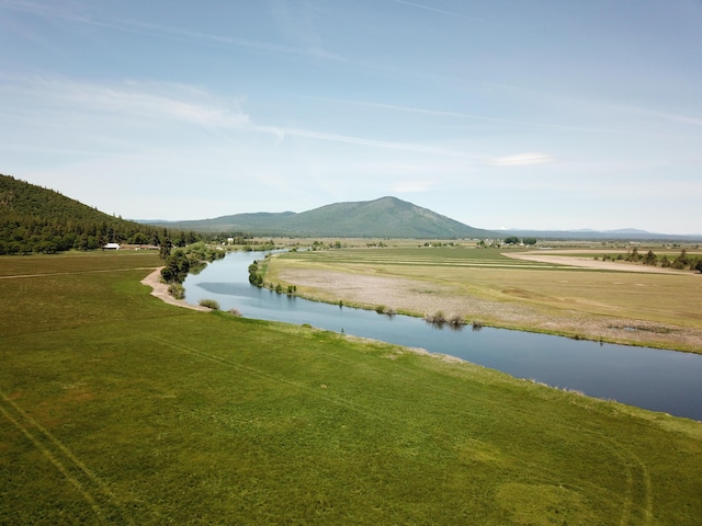25653 Glenburn Rd, Fall River Mills, CA 96028 - water view with a mountainous background and rural landscape