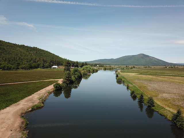 25653 Glenburn Rd, Fall River Mills, CA 96028 - water view featuring a mountain backdrop