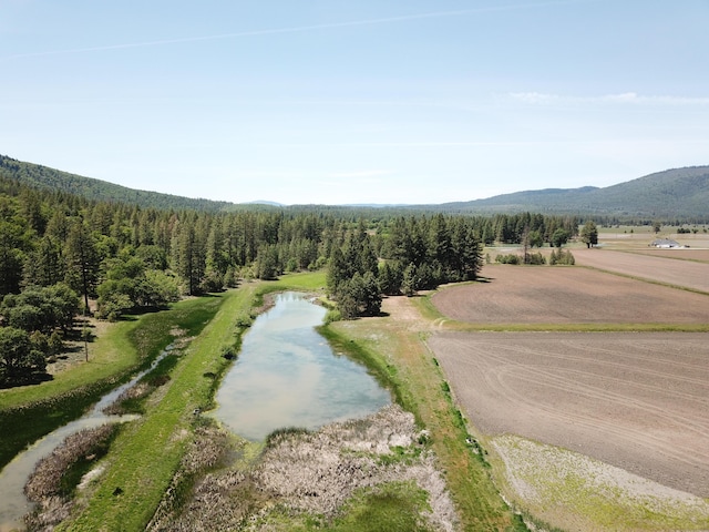 25653 Glenburn Rd, Fall River Mills, CA 96028 - bird's eye view of a water and mountain view and a forest