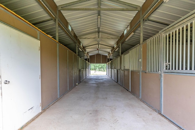 view of horse barn