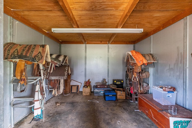 view of storage room