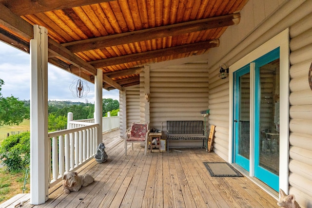 view of deck