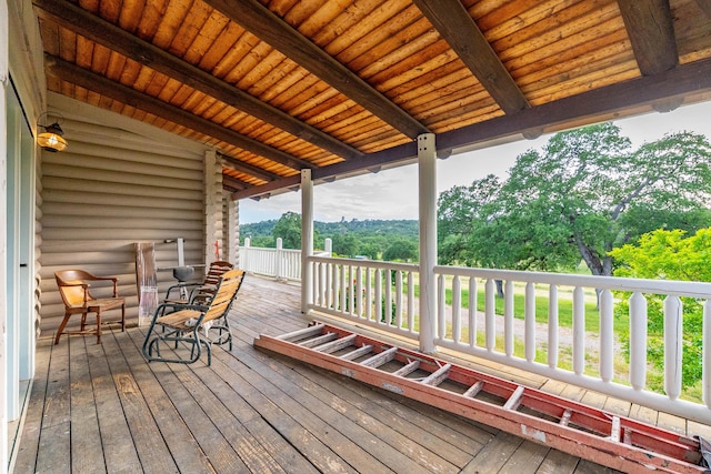 view of deck