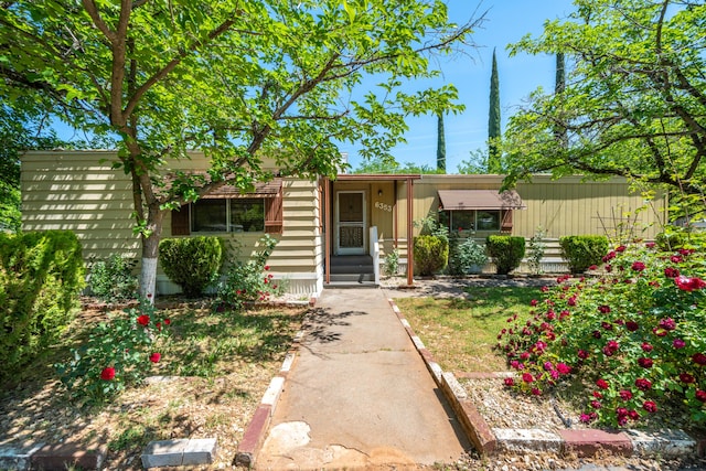view of ranch-style home