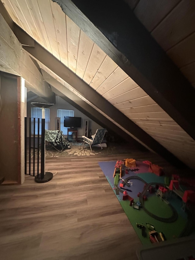 view of attic