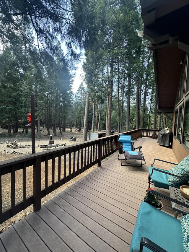 view of wooden terrace