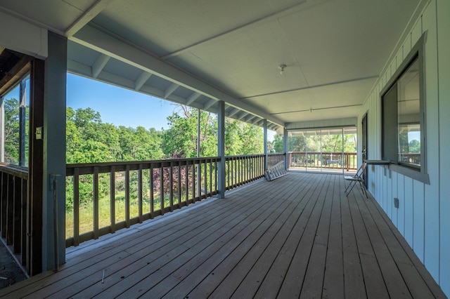 view of wooden terrace