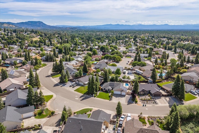 4217 Pendleton Ct, Shasta Lake, CA 96019 - aerial perspective of suburban area with a mountain backdrop
