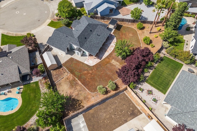 4217 Pendleton Ct, Shasta Lake, CA 96019 - aerial perspective of suburban area with a pool