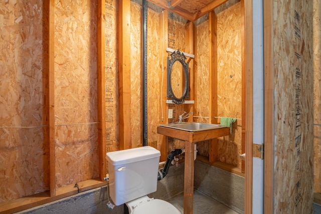 half bathroom with toilet