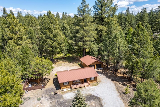 12637 Ivie Ln, Old Station, CA 96071 - aerial view of property and surrounding area featuring a heavily wooded area