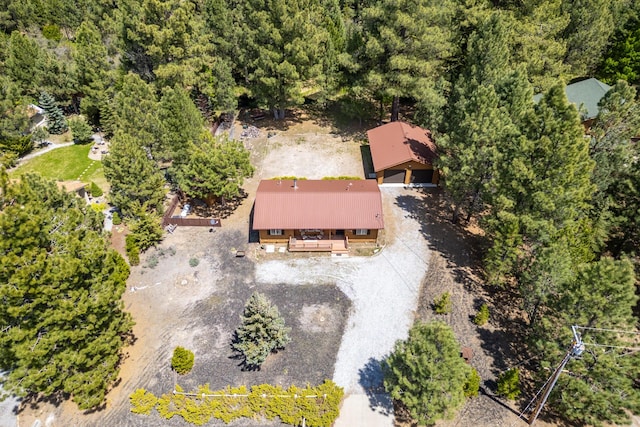 12637 Ivie Ln, Old Station, CA 96071 - aerial view of property and surrounding area with a heavily wooded area