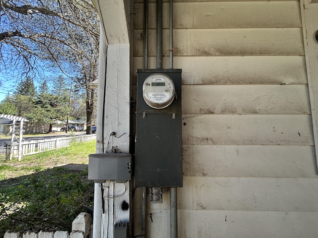 exterior details with fence