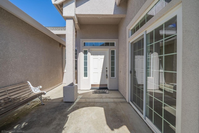 3641 Deuce Way, Redding, CA 96002 - property entrance with stucco siding