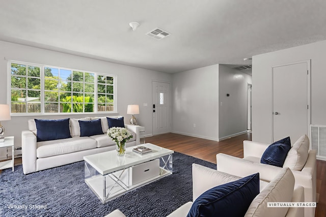 19017 Snowflake Ln, Redding, CA 96003 - living area featuring wood finished floors and baseboards